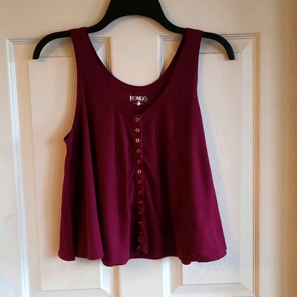 BONGO Tops - Burgundy Swing Tank